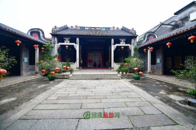 A scenic view of Shangrao Longxi Zhushi Zongci