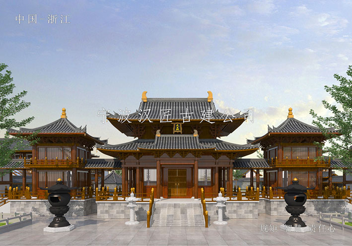 A scenic view of Shangrao Longxi Zhushi Zongci