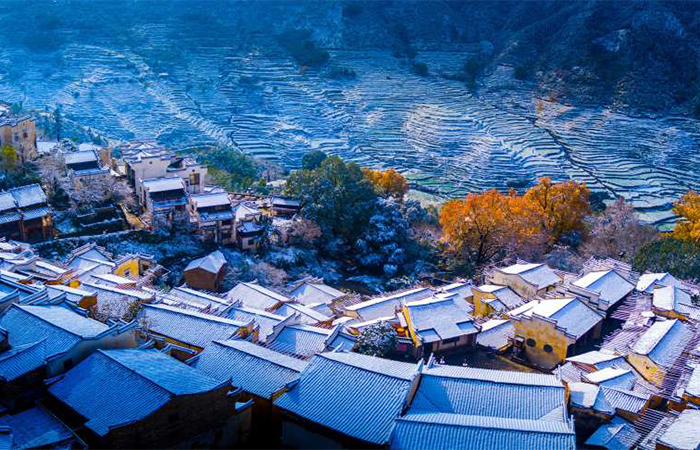 A scenic view of Shangrao Sanqingshan Gu Jianzhuqun