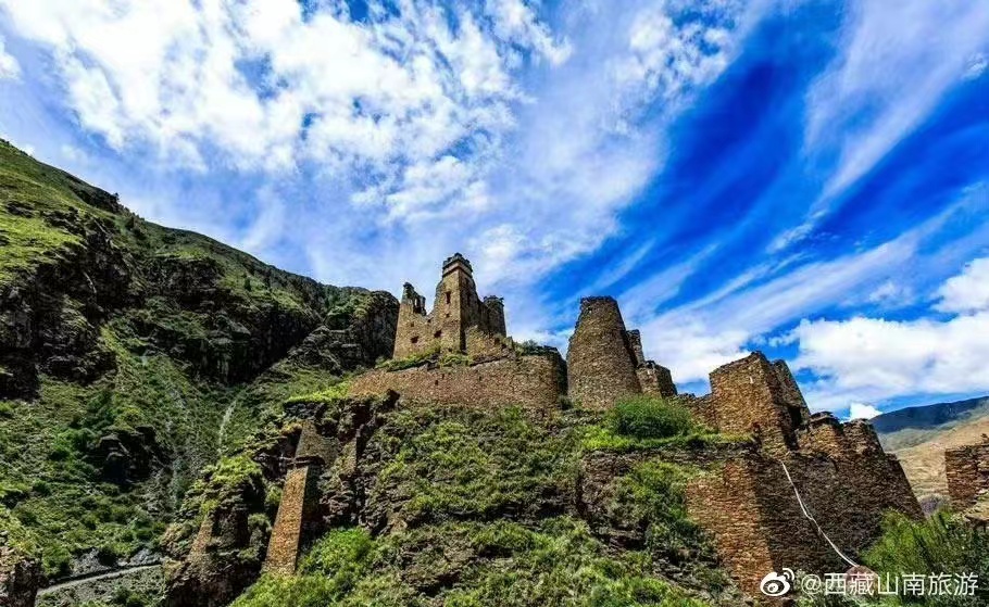 A scenic view of Shannan Jiedun Zhuzong Yizhi
