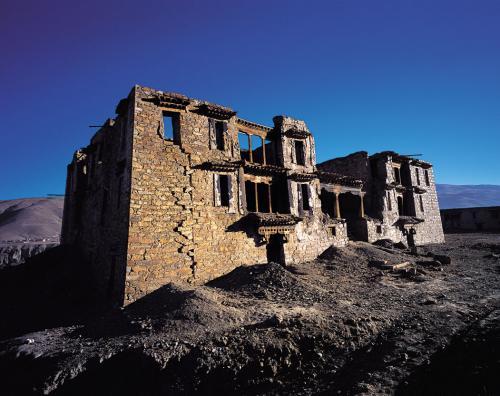 A scenic view of Shannan Lajiali Wanggong Yizhi