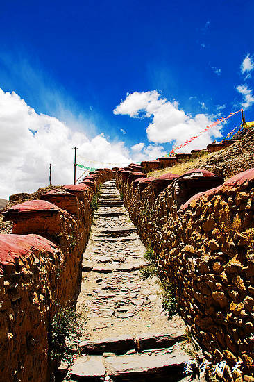 A scenic view of Shannan Zangwang Mu