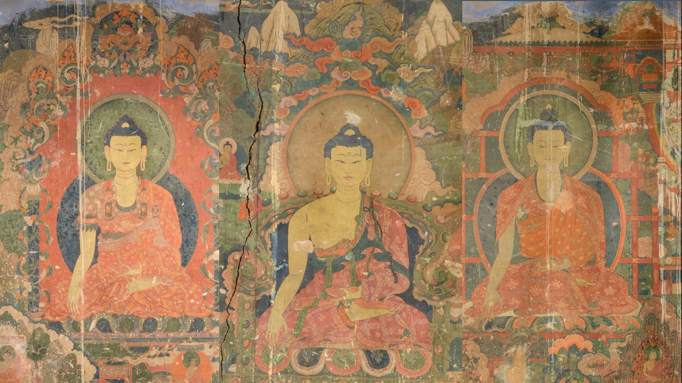 A scenic view of Shannan Zhongga Qude Si