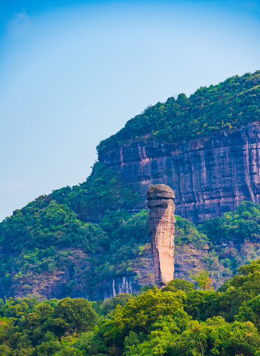 A scenic view of Shaoguan Danxiashan Moya Shike