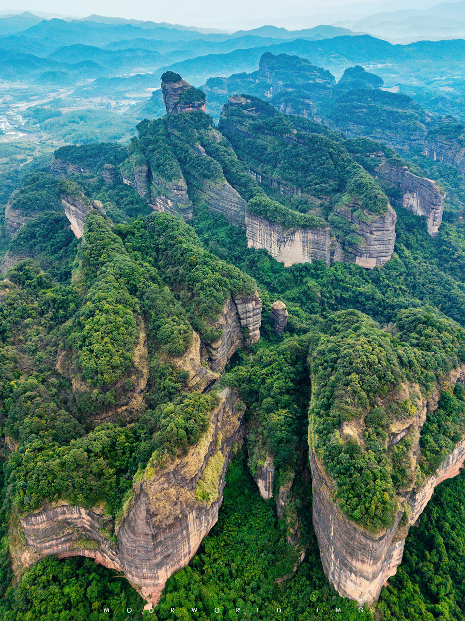A scenic view of Shaoguan Danxiashan Moya Shike