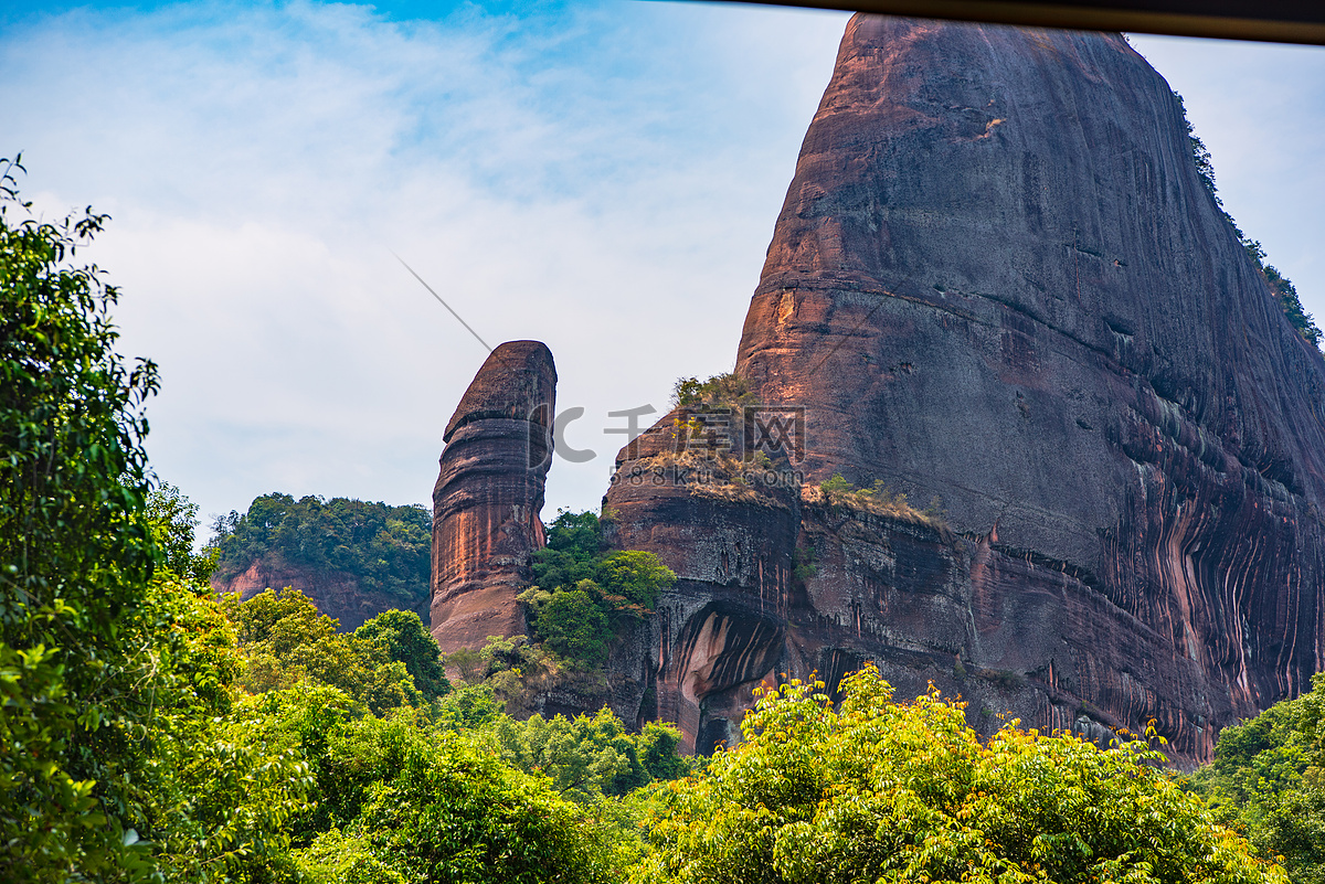 A scenic view of Shaoguan Danxiashan Moya Shike