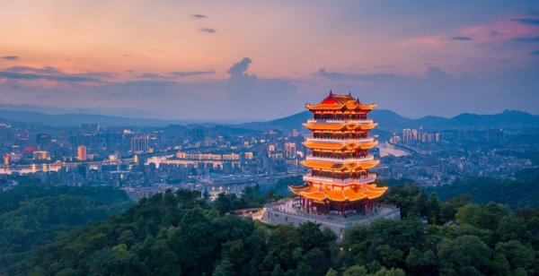 A scenic view of Shaoguan Nanhuasi