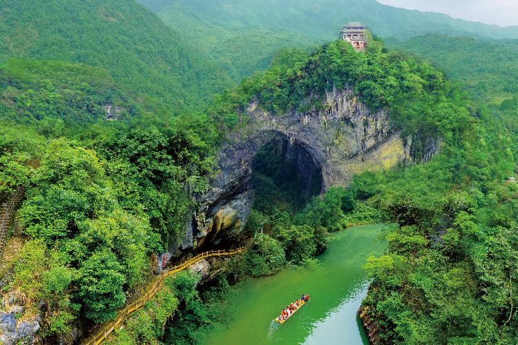 A scenic view of Shaoguan Ruyuan Xijing Gudao