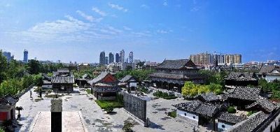 A scenic view of Shaoxing Chongrencun Jianzhuqun