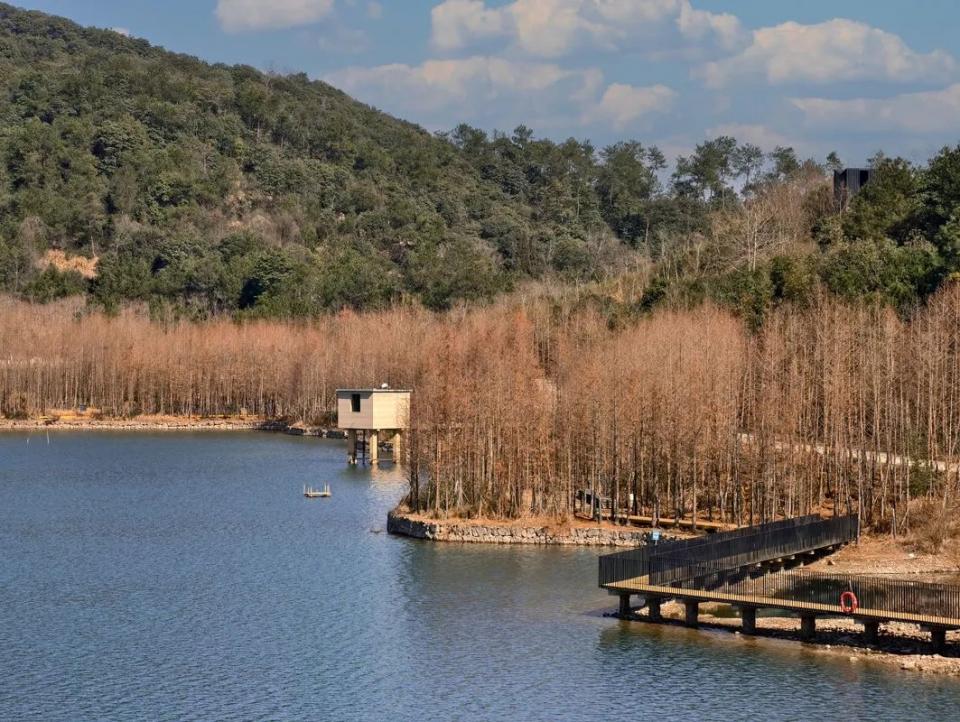A scenic view of Shaoxing Fenghuangshan Yaozhiqun