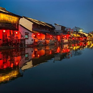 A scenic view of Shaoxing Guqiaoqun