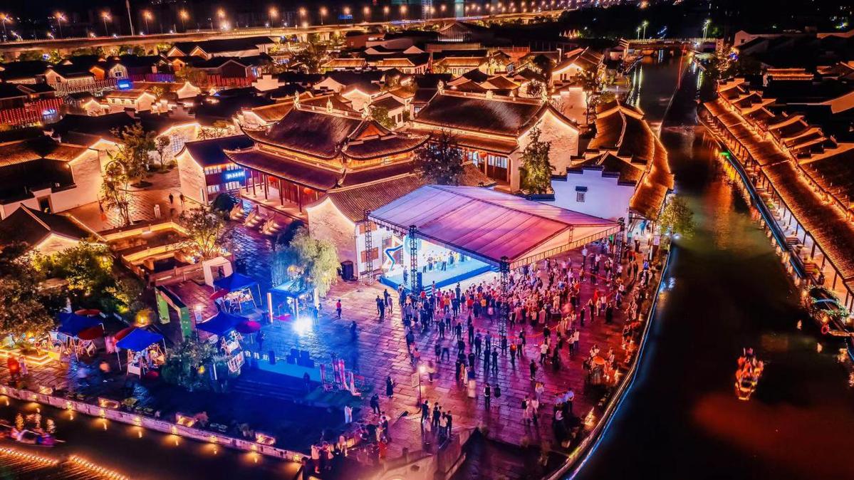 A scenic view of Shaoxing Guqiaoqun