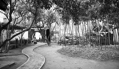 A scenic view of Shaoxing Qingteng Shuwu He Xuwei Mu