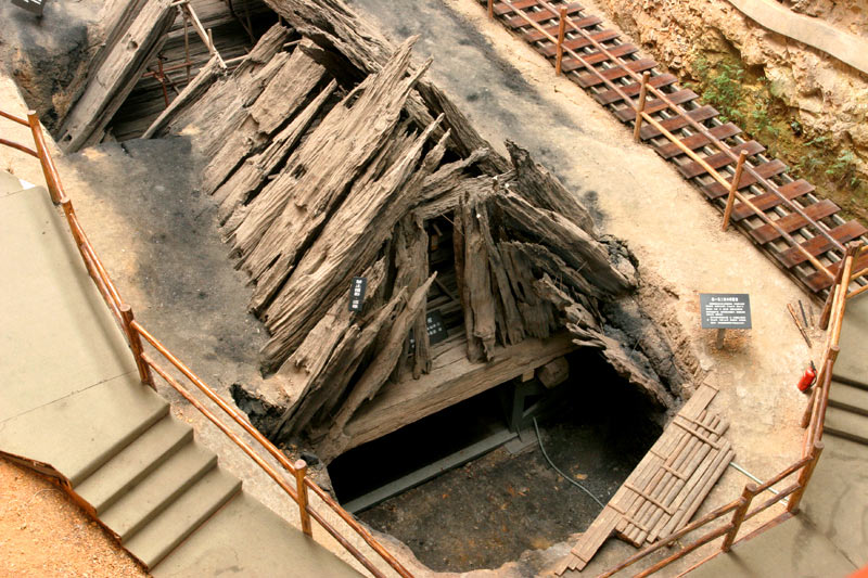 A scenic view of Shaoxing Yinshan Yueguo Wangling