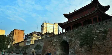 A scenic view of Shaoyang Baoqingfu Guchengqiang