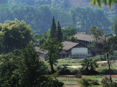 A scenic view of Shaoyang Tangtian Zhanshi Jiangxueyuan Jiuzhi