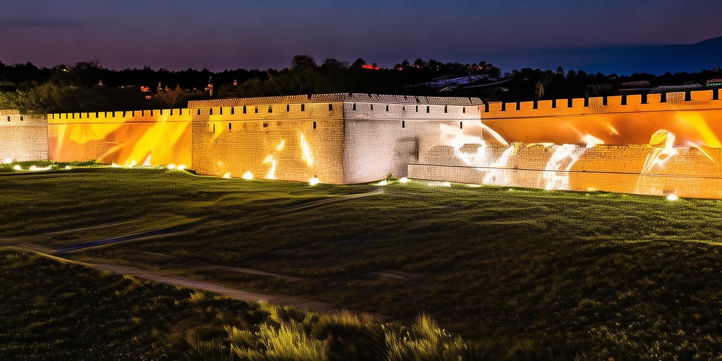 A scenic view of Shaoyang Wugang Chengqiang