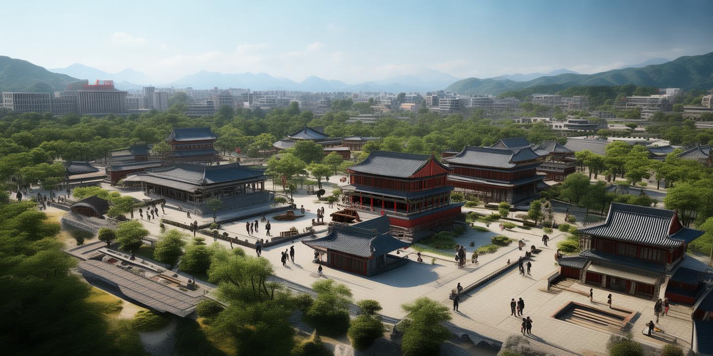 A scenic view of Shaoyang Wugang Chengqiang