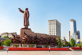 A scenic view of Shenyang Zhongshan Guangchang Jianzhuqun