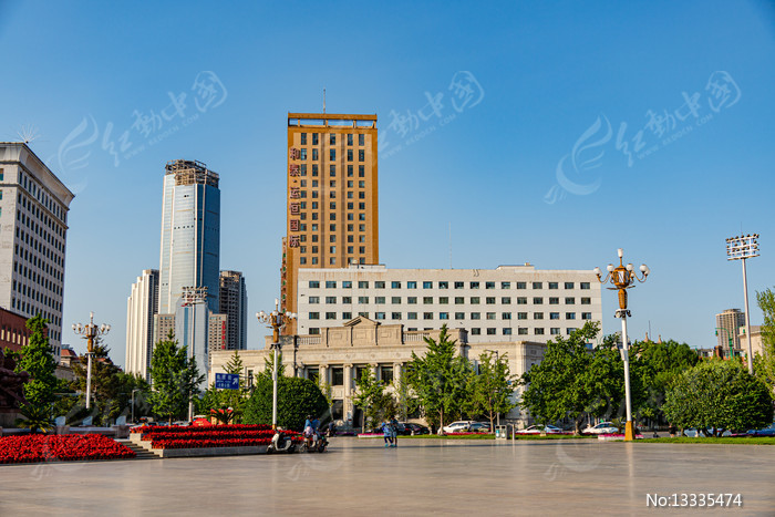 A scenic view of Shenyang Zhongshan Guangchang Jianzhuqun