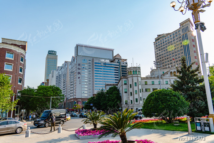A scenic view of Shenyang Zhongshan Guangchang Jianzhuqun