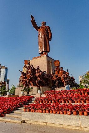 A scenic view of Shenyang Zhongshan Guangchang Jianzhuqun
