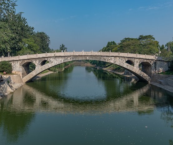 A scenic view of Shijiazhuang Anji Bridge