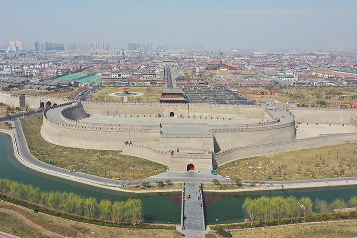 A scenic view of Shijiazhuang Changshan Prefecture Ancient City Site