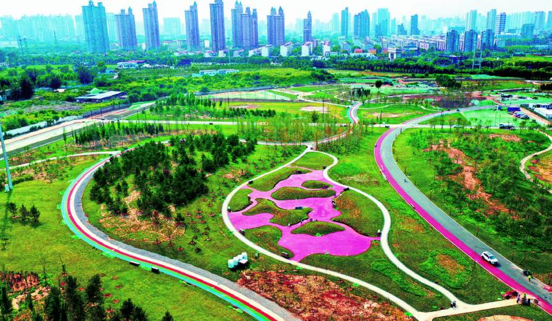 A scenic view of Shijiazhuang Dongyuan Ancient City Site
