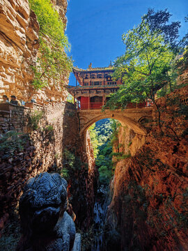 A scenic view of Shijiazhuang Fuqing Temple