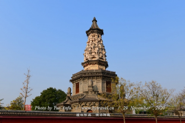 A scenic view of Shijiazhuang Guanghui Temple Flower Pagoda