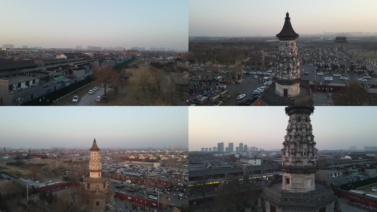 A scenic view of Shijiazhuang Guanghui Temple Flower Pagoda