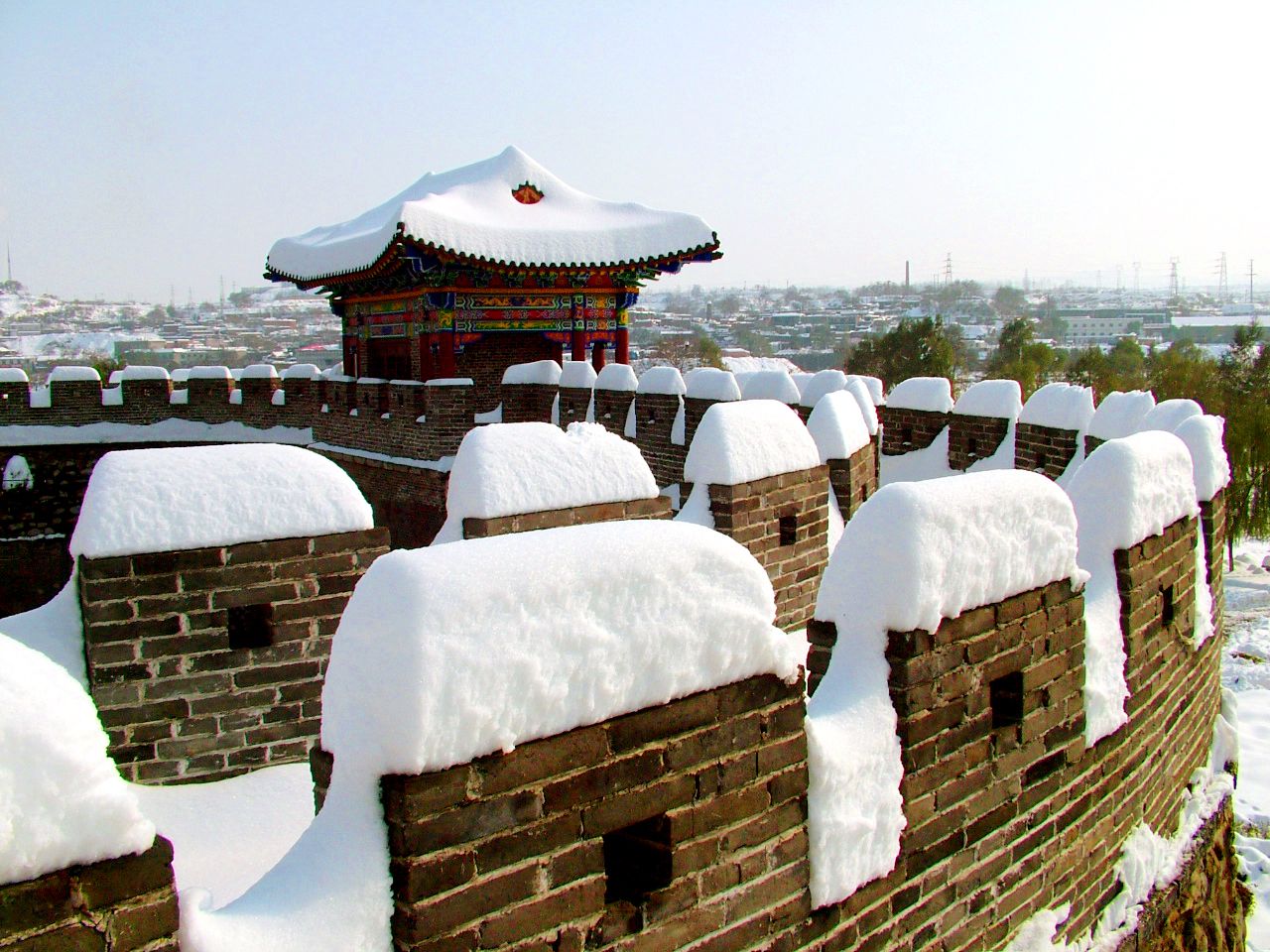 A scenic view of Shijiazhuang Gusong City Site