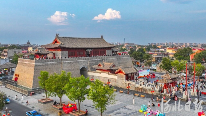 A scenic view of Shijiazhuang Jingxing Old City Wall