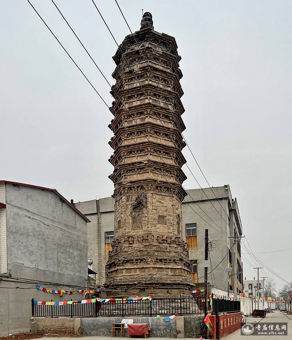 A scenic view of Shijiazhuang Kaihua Temple Pagoda