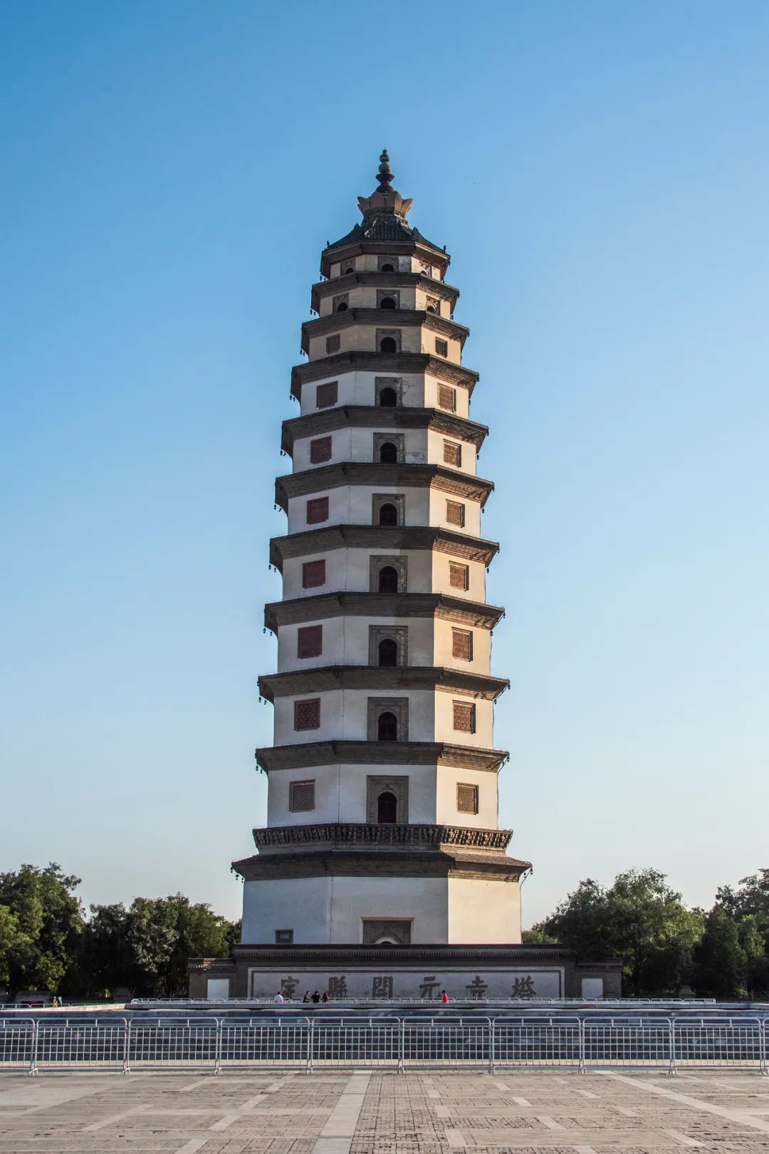 A scenic view of Shijiazhuang Kaiyuan Temple Lingxiao Pagoda