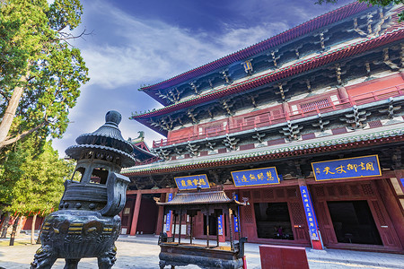 A scenic view of Shijiazhuang Longxing Temple