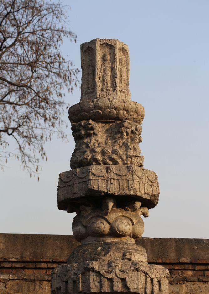 A scenic view of Shijiazhuang Tianhu Dharani Sutra Pillar