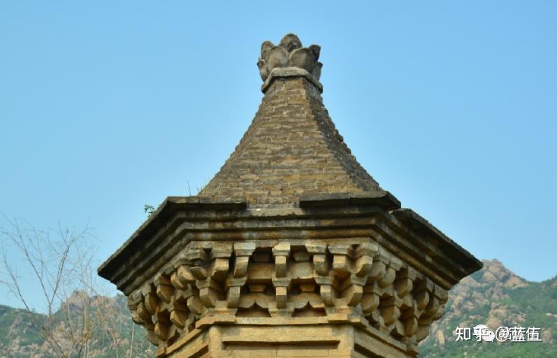 A scenic view of Shijiazhuang Wanshou Temple Pagoda Forest