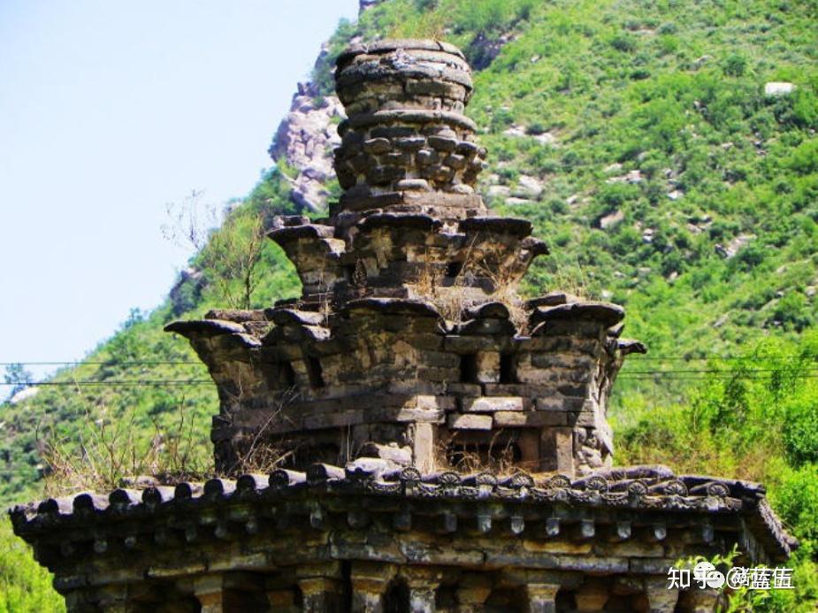 A scenic view of Shijiazhuang Wanshou Temple Pagoda Forest