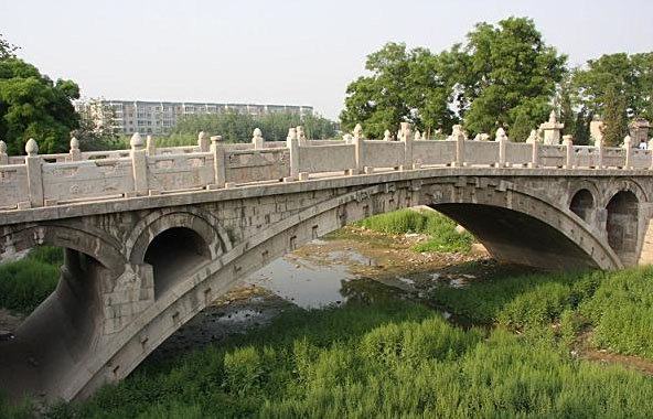 A scenic view of Shijiazhuang Yongtong Bridge