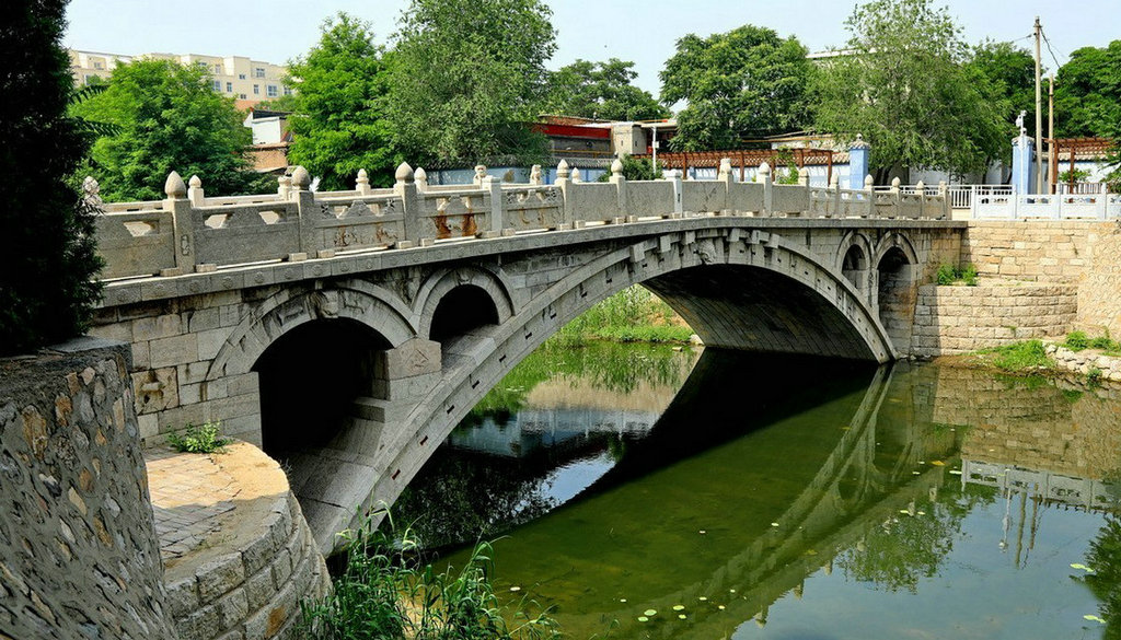 A scenic view of Shijiazhuang Yongtong Bridge