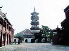 A scenic view of Shijiazhuang Youju Temple Pagoda
