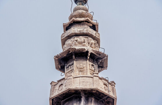 A scenic view of Shijiazhuang Zhaozhou Dharani Sutra Pillar