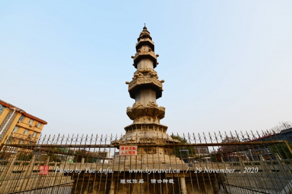 A scenic view of Shijiazhuang Zhaozhou Dharani Sutra Pillar