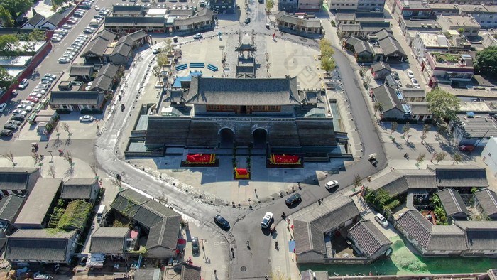A scenic view of Shijiazhuang Zhengding City Wall