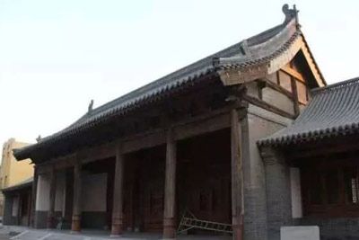 A scenic view of Shijiazhuang Zhengding Confucian Temple Dacheng Hall