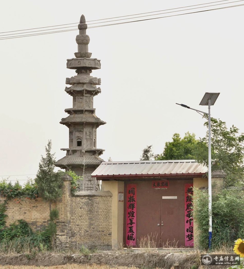 A scenic view of Shijiazhuang Zhiping Temple Stone Pagoda