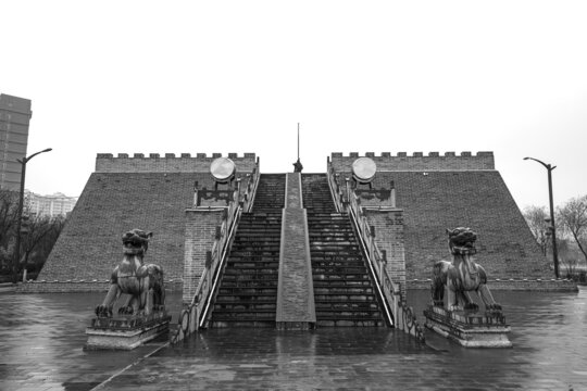 A scenic view of Shijiazhuang Zhongshan Ancient City Site