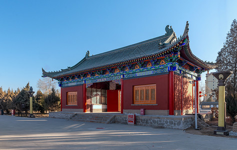 A scenic view of Shizuishan Pingluo Yuhuangge
